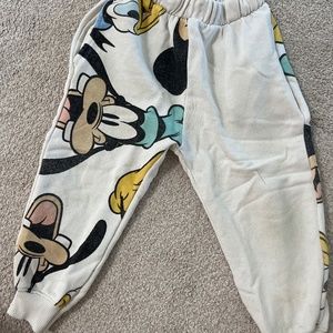 Zara Toddler Plush Disney Pants 3-4